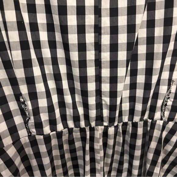 Anne Klein Black and White Checkered Midi Dress - Picture 3 of 5